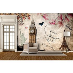 Resim Vintage Resimli Duvar Kağıdı (361190941) 