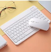 Resim Bluetooth Klavye Ve Fare Seti - Tabletler İçin İnce Tasarım, Hızlı Şarj, Uzun Pil Ömrü, Beyaz Renk Seçeneği Diğer Diğer 