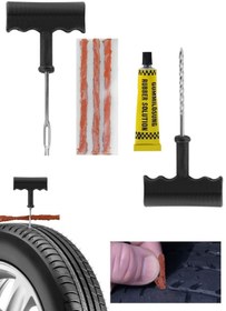 Resim Mobee 6 Parça Tamir Kiti Otomobil Araba Bisiklet Motor Lastik Tamir Kiti Seti 