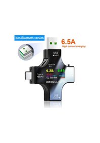 Resim Siyah 1 Adet Type-c Pd Usb Test Cihazı: Dijital Voltmetre Ve Ampermetre İle Monitör Voltajı, Akım Ve Güç Bankası Şarj Cihazı 