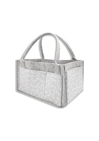 Resim Nessiworld Babyjem Keçe Anne Bebek Bakım Çantası 772 Gri Çiçek-39727 