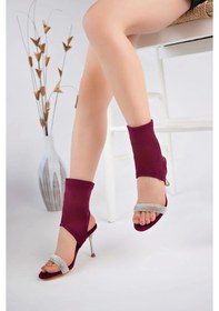 Resim Brit Bordo Süet Booite Bordo 