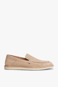 Resim Tommy Hilfiger Erkek Dikişli Bej Süet Loafer 