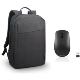 Resim Lenovo 400 Kablosuz Mouse Gy50r91293 + Gx40q17225 15.6" Toploader B210 Notebook Sırt Çantası Siyah siyah 