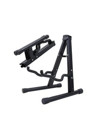 Resim Hbk J-40e Taşınabilir Siyah Gitar Sehpası Ukulele Ve Akustik Gitarlar İçin İdeal Katlanabilir Hafif Kasa Ve Kaymaz Koruyucu Kollar 