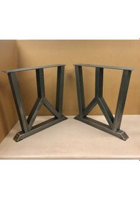 Resim Masa Ayağı 71 Cm Çalışma Masası Ayağı Metal Tasarım Ayak 