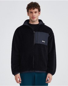 Resim Skechers M Outdoor Fleece Full Zip Sherpa Erkek Siyah Ceket S232294-001 Siyah 