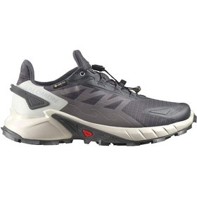 Resim Salomon Supercross 4 Gore-tex Kadın Patika Koşusu Ayakkabısı Gri 