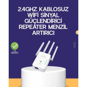Resim TKÇ Çift Bantlı Otomatik Kurulum Wifi Repeater Menzil Genişletici 