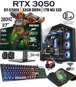 Resim Apphirex Rebirth X36 R7-5700X 32 GB 1 TB M.2 RTX3050 6 GB 27'' W10P Masaüstü Oyuncu Bilgisayarı 