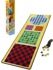 Resim Binbirreyon Melissa Doug 4 Oyunlu Oyun Halısı Ve Ahşap Oyun Taşları 68x200cm Pb015 