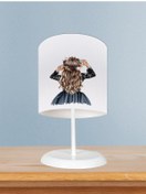 Resim Mekta Home Bebek Ve Çocuk Odası Uzun Saçlı Prenses Kız Desenli Abajur 