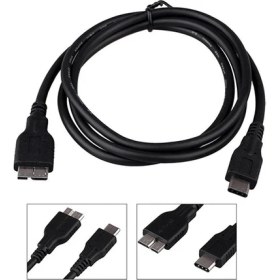 Resim Keepro type c usb 3.1 to mikro usb B harici harddisk kablosu 1m 