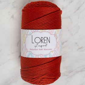 Resim Loren Polyester Soft Macrame Tarçın El Örgü İpi - LM012 - 34431 
