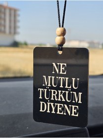 Resim hebmeyy Araç dikiz aynası süsü, Ne Mutlu Türk'üm diyene 