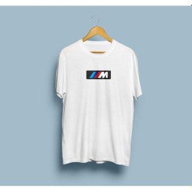 Resim Oversize Bmw M Power Tasarım Unisex T-shirt Beyaz 