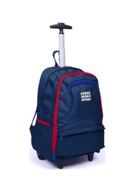 Resim Coral High Sport Lacivert Kırmızı Dört Bölmeli Usb Şarjlı Kulaklık Çıkışlı Çekçekli Sırt Çantası 23254 