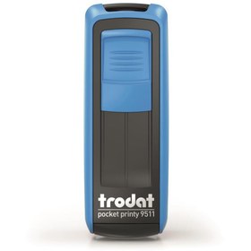 Resim Trodat Cep Kaşe P4 47x18 MM Mavi Mavi Keçe 9512 