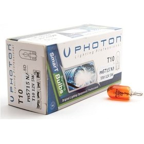 Resim Photon Park Ampulü Dipsiz T10 12v W5w Standart Sarı 