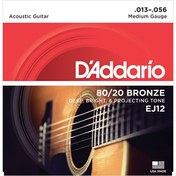 Resim D'Addario EJ12 Akustik Tel Set Medium 
