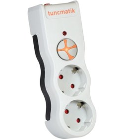 Resim Tunçmatik TSK19021 2'li 1050 J Akım Korumalı Priz Beyaz 