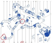 Resim MAIS 8201089106 | Renault Clio 4 2012-2018 1.5 dCi Turbo Hortum Contası 