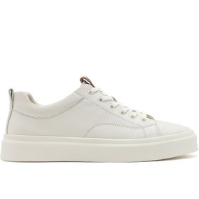 Resim Derimod Erkek Beyaz Bağcıklı Deri Sneaker 25SFD692718 