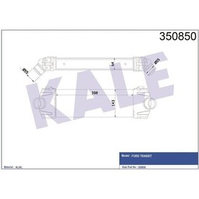 Resim KALE 350850 INTERCOOLER V347 2.2TDCI 2.4TDCI 06-14 