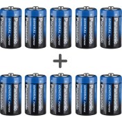 Resim Panasonic 10'lu Özel C Orta Boy Pil Paketi (10 C) 