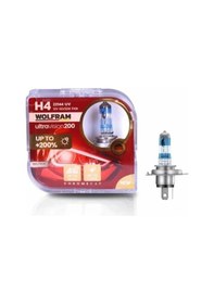 Resim Wolfram %200 Yüksek Işık H4 Halojen Ampül 