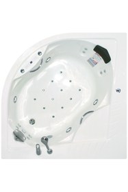 Resim Waterway Hollywood Jakuzi 140x140 H:55 Comfort Hidromasaj Sistemli Küvet 