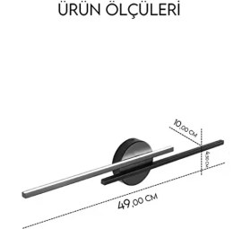 Resim Pilli Kablosuz Çift Yön LED Aplik Tablo Salon Duvar Tv Banyo Ayna Yatak Resim Aydınlatma Beyaz Işık 