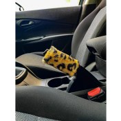Resim Blingston Yumuşak Peluş El Freni Süsü Leopar Desenli 
