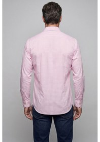 Resim Bisse Pembe Regular Fit Pamuk Cepsiz Uzun Yaka Gömlek Gmeks261065 C29 