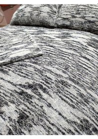 Resim Tavşan Tüyü El Dokuma Tek Kişilik Yatak Örtüsü 160x240 -siyah Siyah 