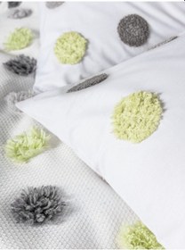 Resim Cotton Box Bonny Çift Kişilik Pike Takımı Leroy Gri 