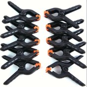 Resim 4/8 Adet Ağır Hizmet Tipi 2 İnç Siyah Plastik Yaylı Kelepçeler Turuncu Kauçuk Tutacaklarla - El İşleri, DIY Projeleri, Fotoğraf Arka Planları ve Marangozluk için Güvenli Tutuş, DIY Proje Temelleri | Ergonomik Tutma Tasarımı | Yay Mekanizmalı Kelepçe 