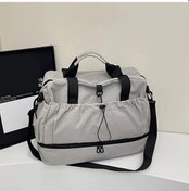 Resim Elmpaly Eonothem Büyük Gri Seyahat Çantası Ayarlanabilir Askı Cebi Hafif Dayanıklı Valiz Gri 