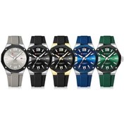 Resim Novahub Curren Takvim Silikon Kayış Erkek İzle Beyaz/siyah/kırmızı Çok Renkli Çok Renkli 