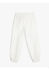 Resim Koton Rahat Kesim Cep Detaylı Pamuklu Basic Jogger Pantolon Beyaz 5skg40028ad Beyaz 
