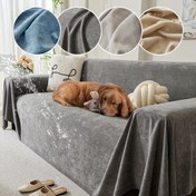Resim 1 Adet Koltuk Örtüsü - Kaymaz, Evcil Hayvan Dostu Tüm Mevsimler İçin Kanepe Koruyucu, Oturma Odası, Yatak Odası veya Ofis için Modern Ev Dekoru, Mavi, Gri, Bej veya Açık Kahverengi Dayanıklı Polyester Kumaş, Çağdaş Kanepe Örtüsü | Polyester Kanepe Örtüleri 