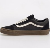 Resim Vans VN000D5NBMA1-Old Skool Siyah Deri Erkek Lifestyle Ayakkabı 