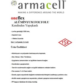Resim Ag Armacell Kanal Karavan Oto Isı Ses Yalıtım 9 mm Folyolu Kendinden Yapışkanlı 1.2 M2 Tam Sızdırmazlık Araç Kamp Kaplama Agmair Agm Yalıtım Havalandırma 