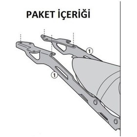 Resim Trıumph Trıdent 660 21-25 Arka Çanta Taşıyıcı Gıvı Sr6419 Siyah 