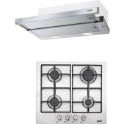 Resim Franke Ftc 6032 Gr/xs V2/600 Inox Aspiratör Fhnl 604 4g x E Inox Ocak 2li Ankastre Set​ 