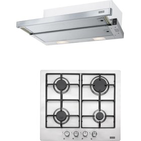 Resim Franke Ftc 6032 Gr/xs V2/600 Inox Aspiratör Fhnl 604 4g x E Inox Ocak 2li Ankastre Set​ 
