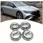 Resim Chuangyinshop 4 Adet Abs Spor Edition 65mm Silvery Jant Başlığı Kapağı Seti Araç Modeline Özel 