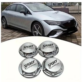 Resim Chuangyinshop 4 Adet Abs Spor Edition 65mm Silvery Jant Başlığı Kapağı Seti Araç Modeline Özel 