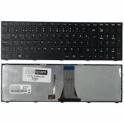 Resim Notespare Lenovo ile Uyumlu G50-45 Type 80J1, G50-45 Type 80MQ Işıklı Klavye Siyah TR 