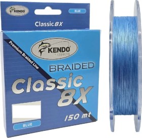 Resim Kendo Classic 8x 150mt Örgü İp Misina Blue 0.08Mm 